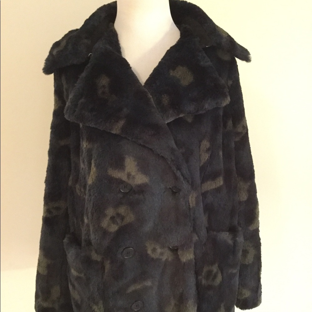 Zadig & Voltaire miles leo faux fur peacoat NWT - Picture 2 of 8